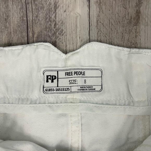 Free People White Distressed Mini Skirt - Picture 13 of 14